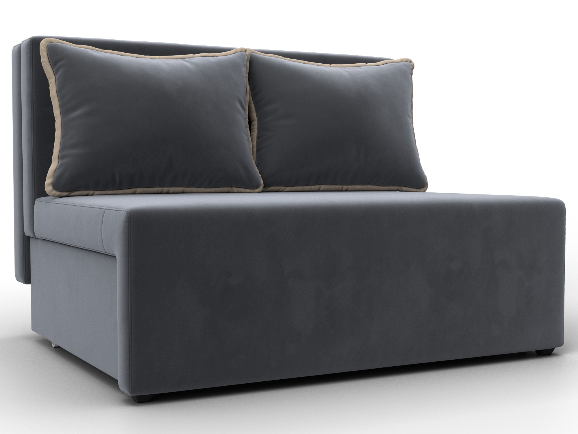 Диван прямой Лагуна (seven 17 серый;seven 729 бежевый)