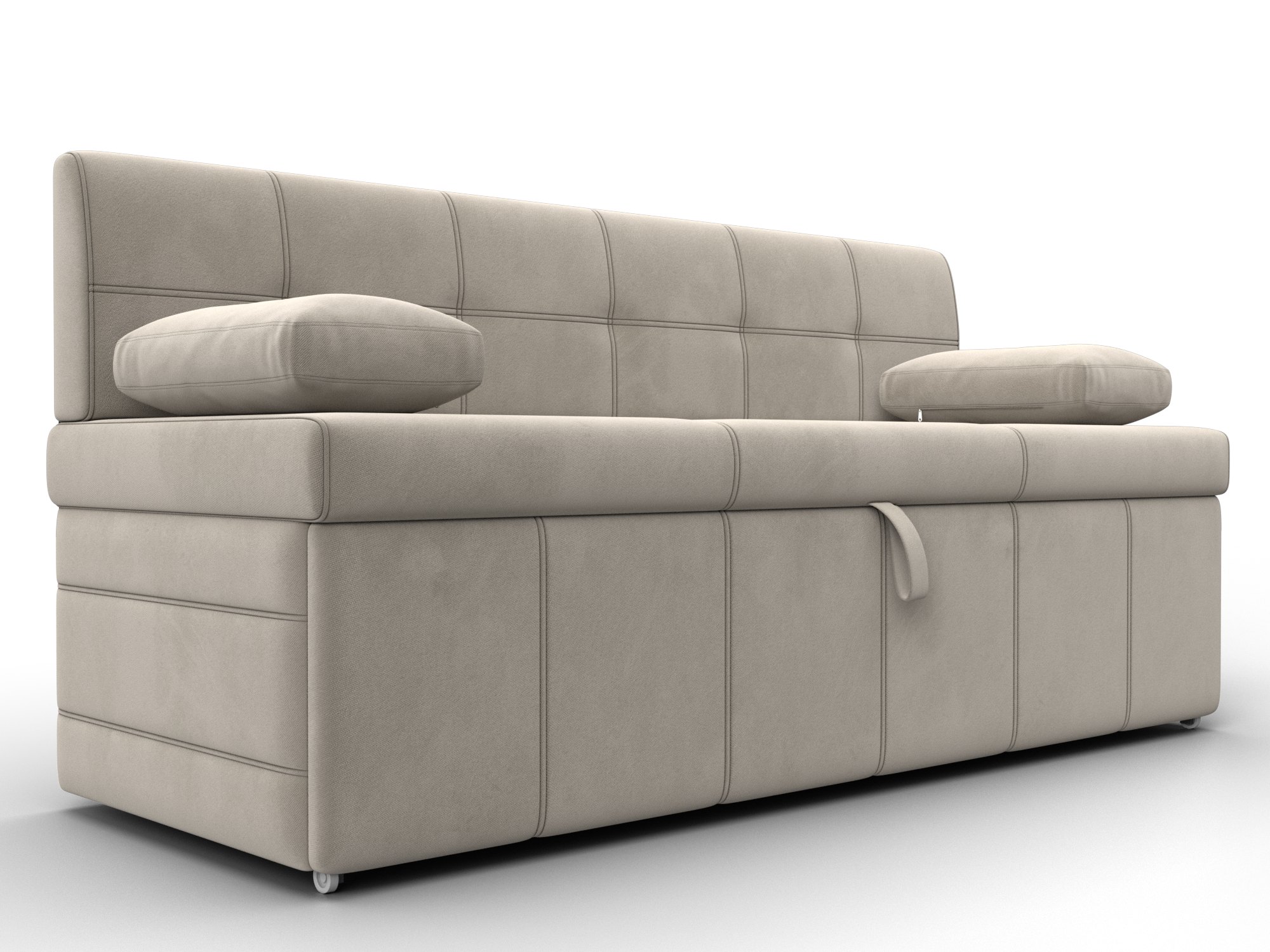 Диван кухонный прямой Лео (бежевый)