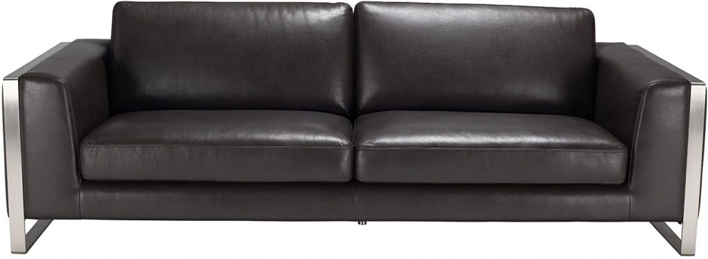 Sunpan Modern Bugatti Grain Leather Sofa