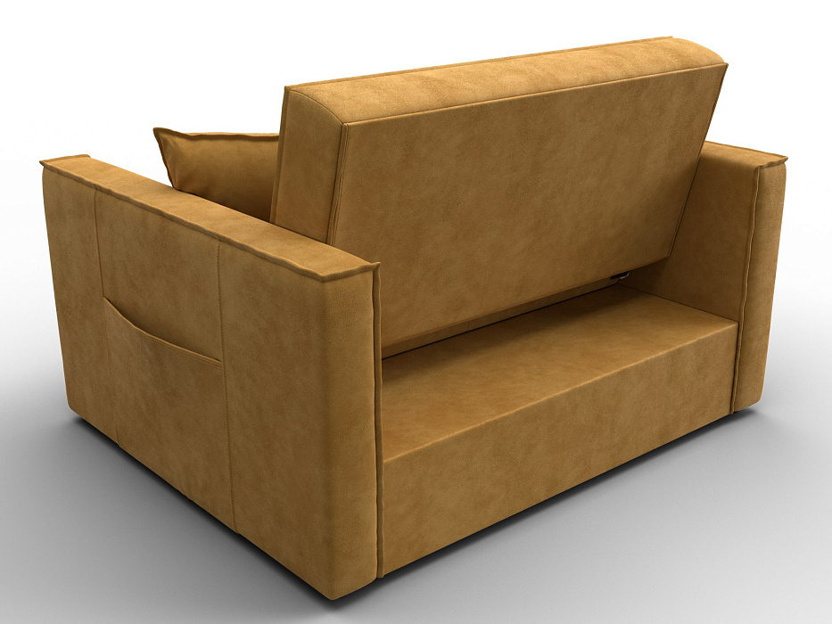 Диван прямой Лига-104 (140) (brut 10 желтый)