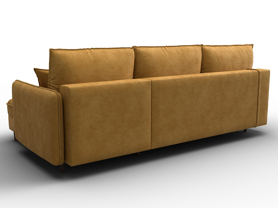 Диван угловой Лига-064 НПБ угол универсальный (brut 10 желтый)