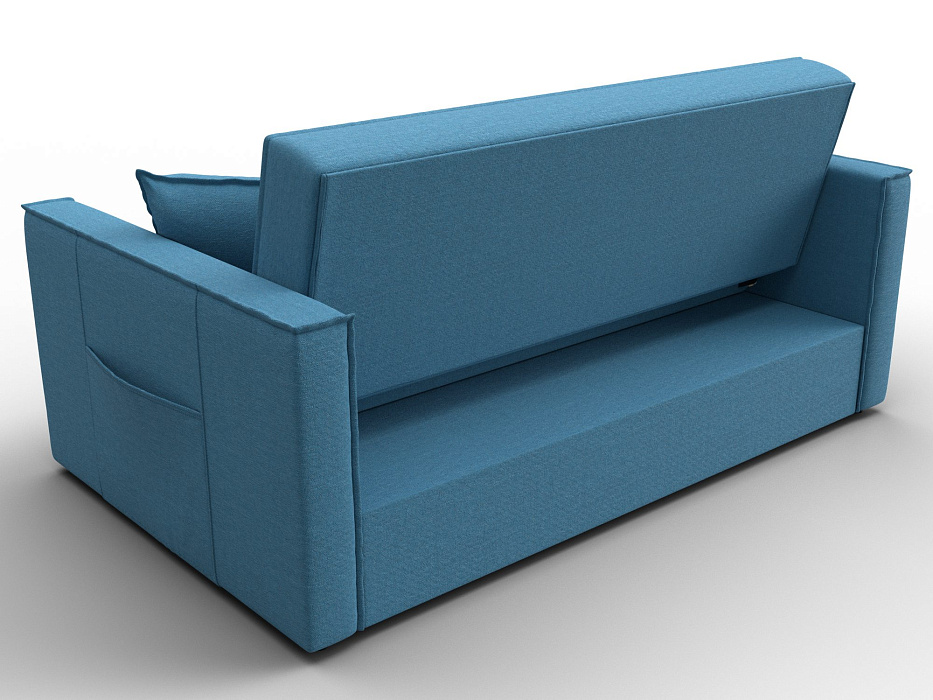 Диван прямой Лига-104 (140) (амур 10 голубой)