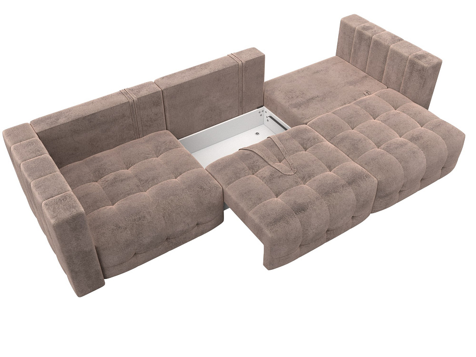 Диван прямой Лига-052 НПБ Лонг (tower 05 бежевый)