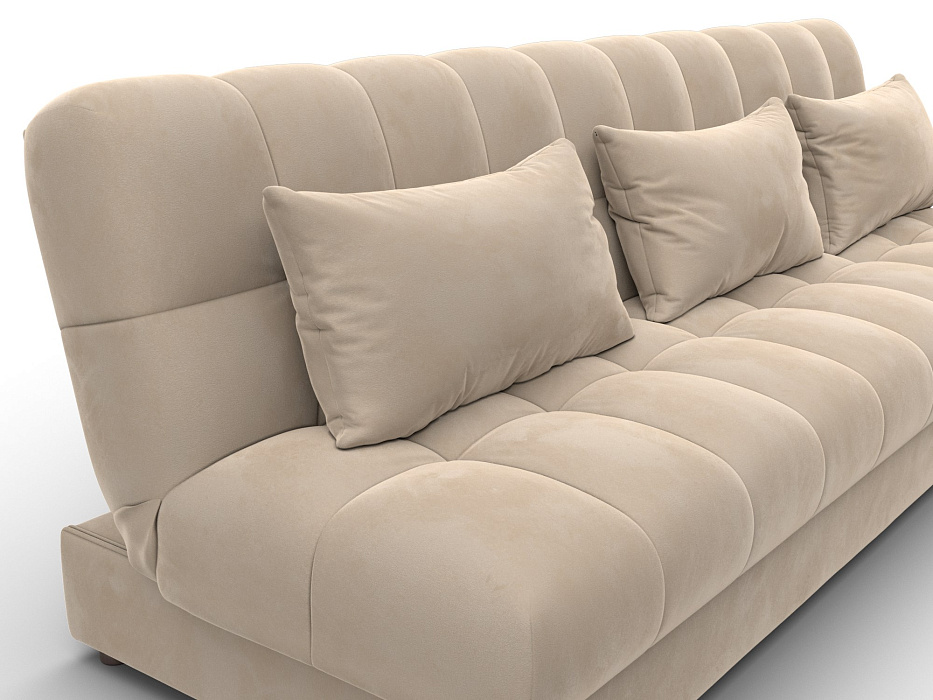 Диван угловой Лига-116 НПБ угол правый (seven 729 бежевый)