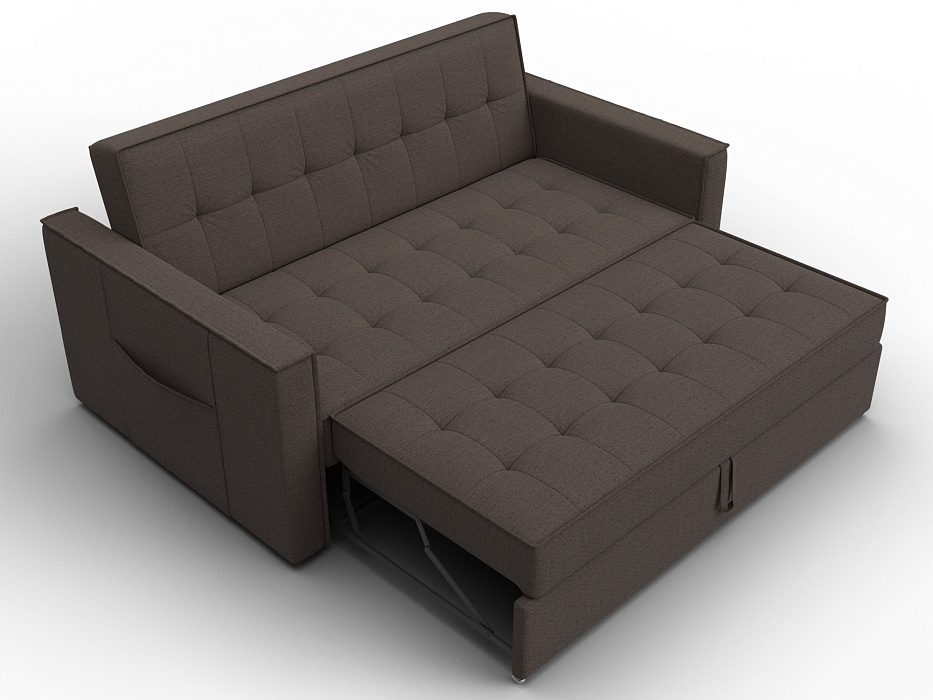 Диван прямой Лига-104 (140) (амур 05 коричневый)