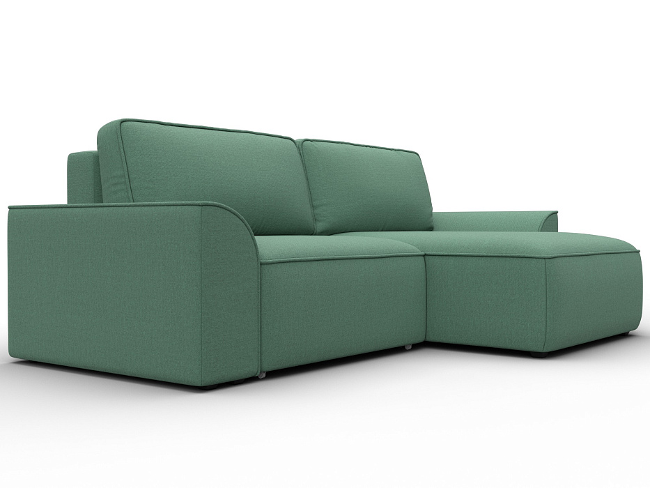 Диван угловой Лига-048 НПБ (амур 11 зеленый)