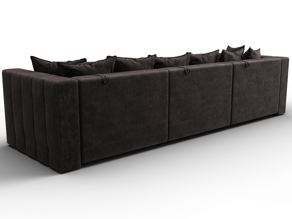 Диван прямой Лига-052 НПБ Лонг (brut 17 коричневый)