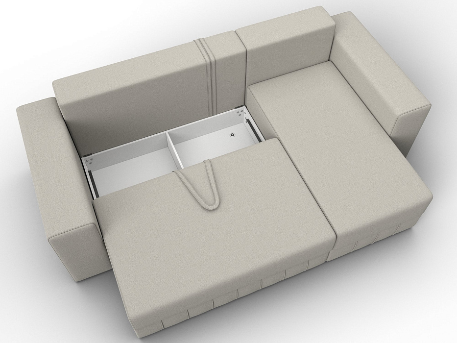 Диван угловой Лига-076 угол универсальный (амур 02 бежевый)