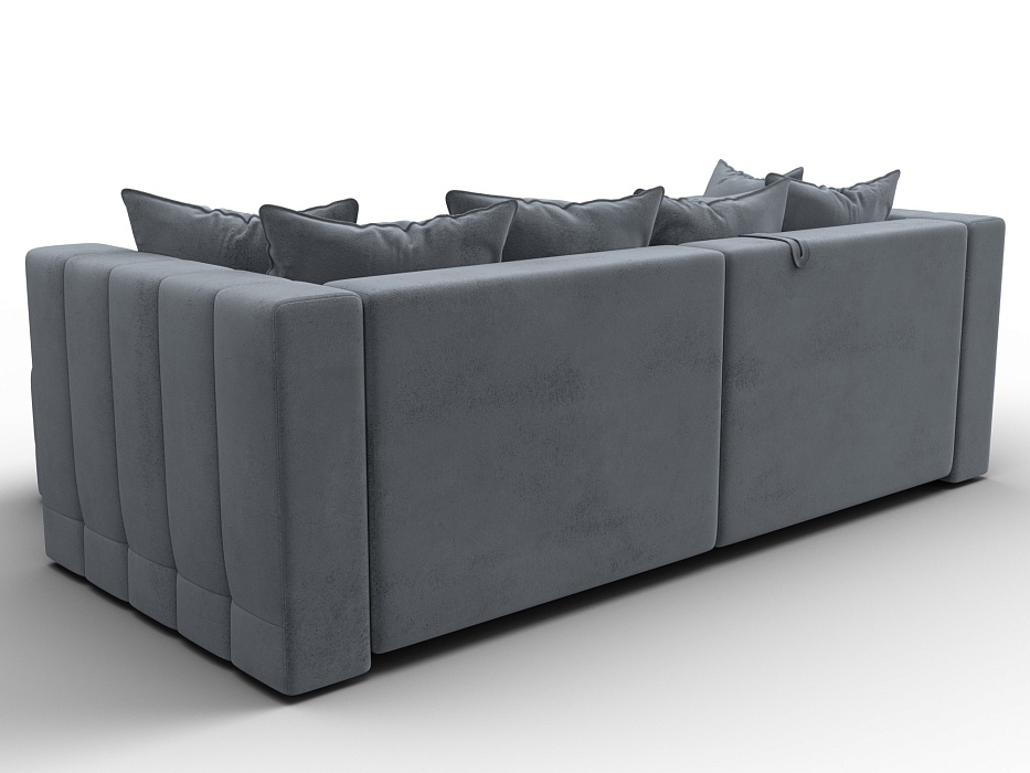 Диван угловой Лига-052 НПБ угол универсальный (tower 10 серый)