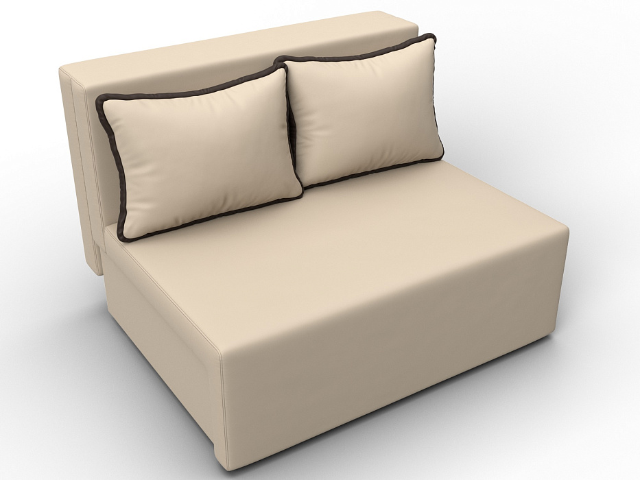 Диван прямой Лагуна (бежевый;коричневый)