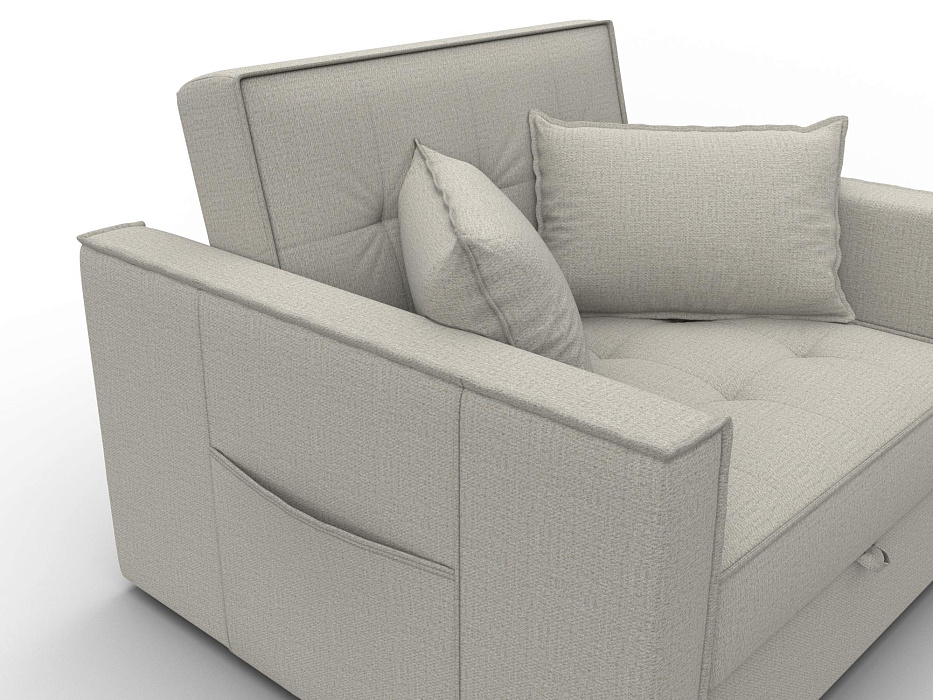 Кресло-кровать Лига-104 (80) (амур 02 бежевый)