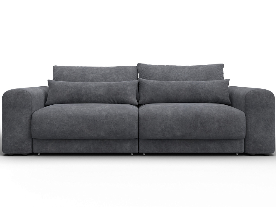 Диван прямой Лига-056 НПБ (brut 16 темно-серый)