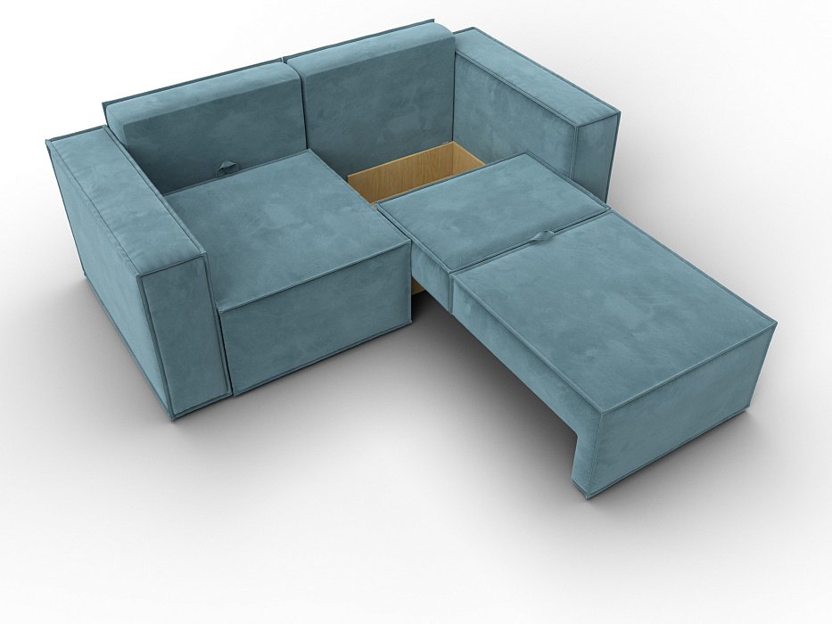 Диван прямой Куба мини (бирюзовый)