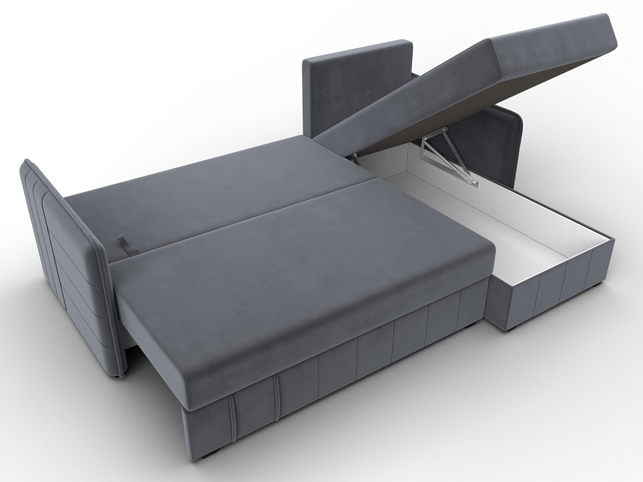 Диван угловой Слим угол универсальный (серый)