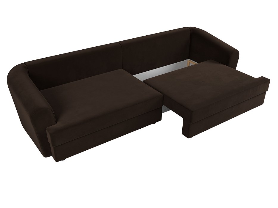 Диван прямой Милтон (коричневый)