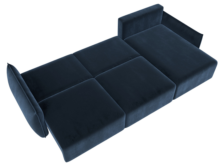 Диван угловой Лига-051 НПБ Лонг угол универсальный (tower 13 синий)