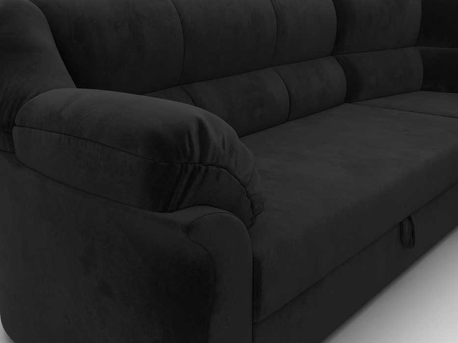 Диван угловой Карнелла правый угол (seven 35 черный)