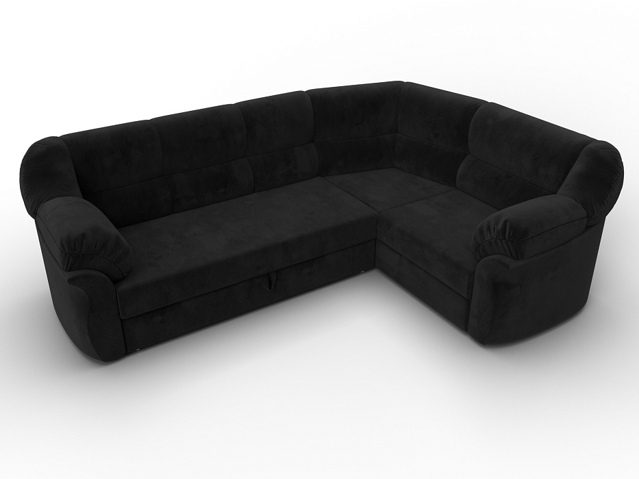 Диван угловой Карнелла правый угол (seven 35 черный)