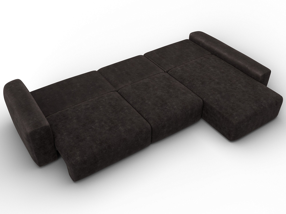 Диван угловой Лига-066 НПБ Лонг угол правый фото в интернет-магазине Лига Диванов