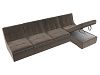 Угловой модульный диван Холидей (коричневый)