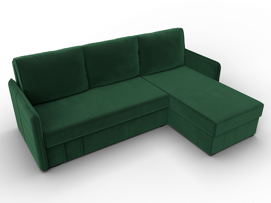 Диван угловой Слим угол универсальный (зеленый)