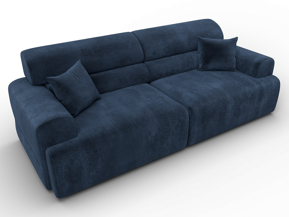 Диван прямой Лига-109 НПБ (tower 13 синий)