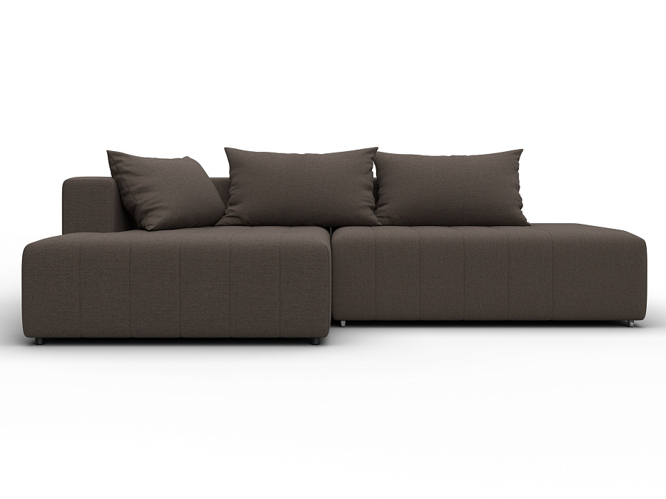 Диван угловой Лига-103 НПБ угол левый (амур 05 коричневый)