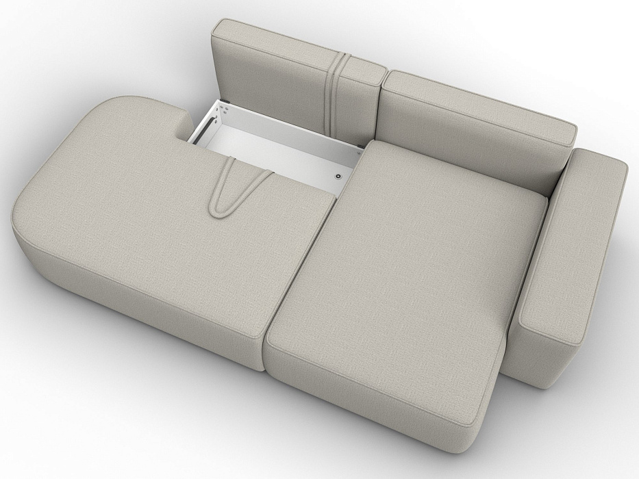 Диван угловой Лига-065 угол правый (амур 02 бежевый)