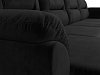 П-образный диван Бостон (черный цвет)