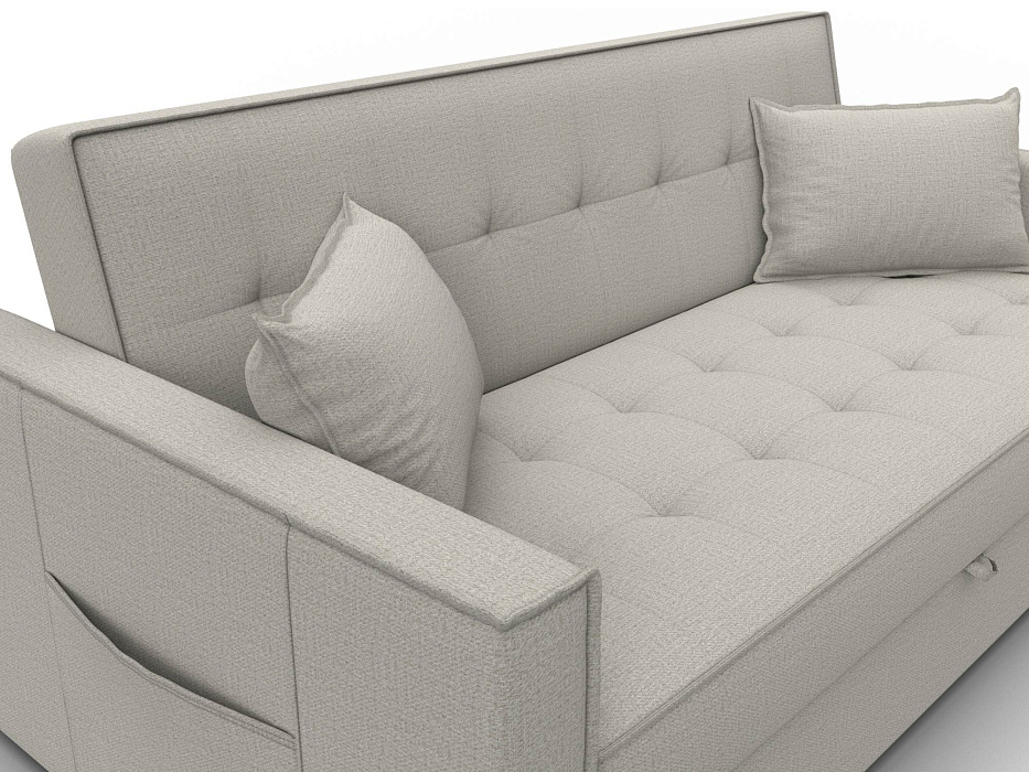 Диван прямой Лига-104 (160) (амур 02 бежевый)