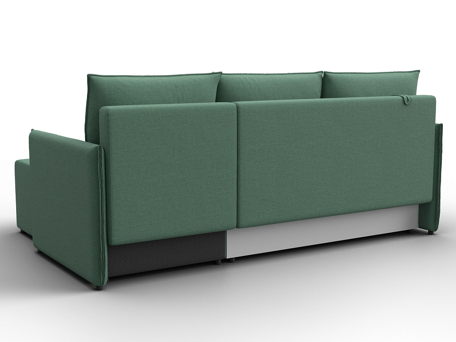 Диван угловой Лига-124 угол универсальный (амур 11 зеленый)