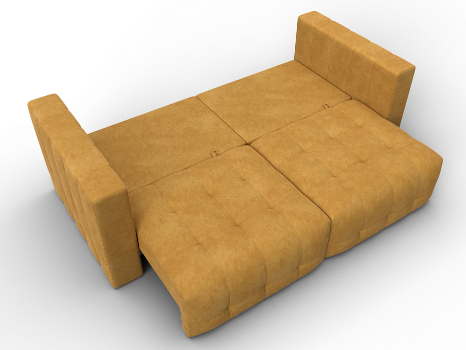 Диван прямой Лига-052 НПБ (brut 10 желтый)