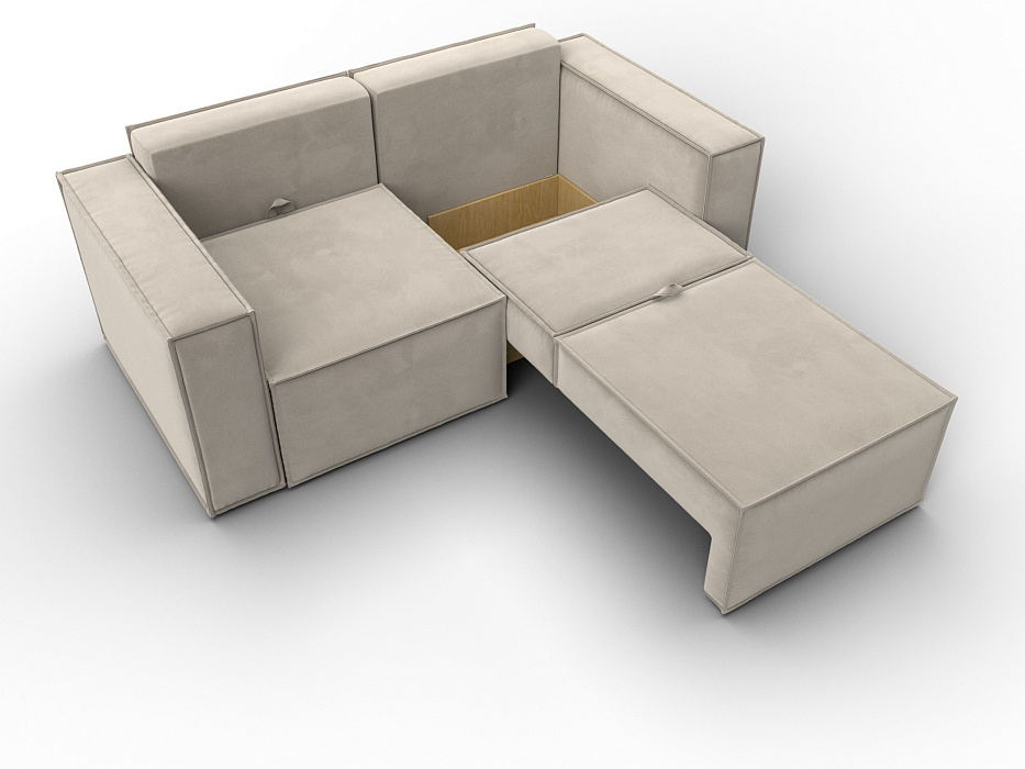 Диван прямой Куба мини (бежевый)