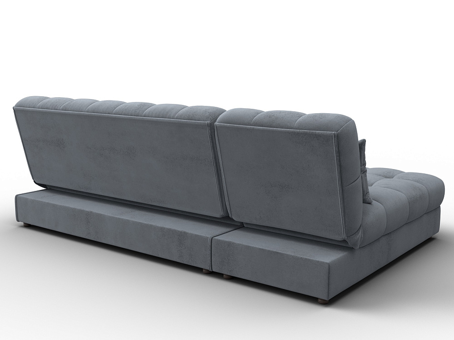 Диван угловой Лига-116 НПБ угол левый (tower 10 серый)