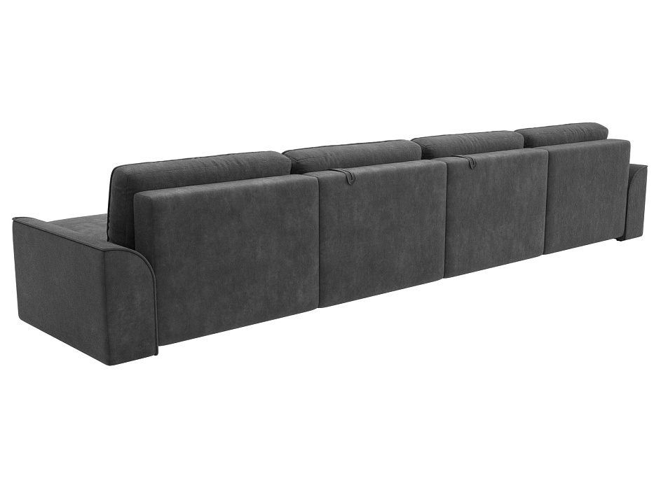 Диван П-образный Лига-048 НПБ лонг (brut 16 темно-серый) Диван П-образный Лига-048 НПБ лонг (brut 16 темно-серый)