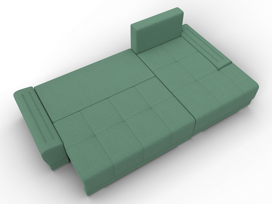 Диван угловой Лига-119 угол правый (амур 11 зеленый)