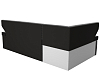 Кухонный угловой диван Омура левый угол (черный\серый цвет)