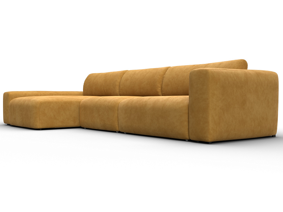 Диван угловой Лига-066 НПБ Лонг угол левый фото в интернет-магазине Лига Диванов