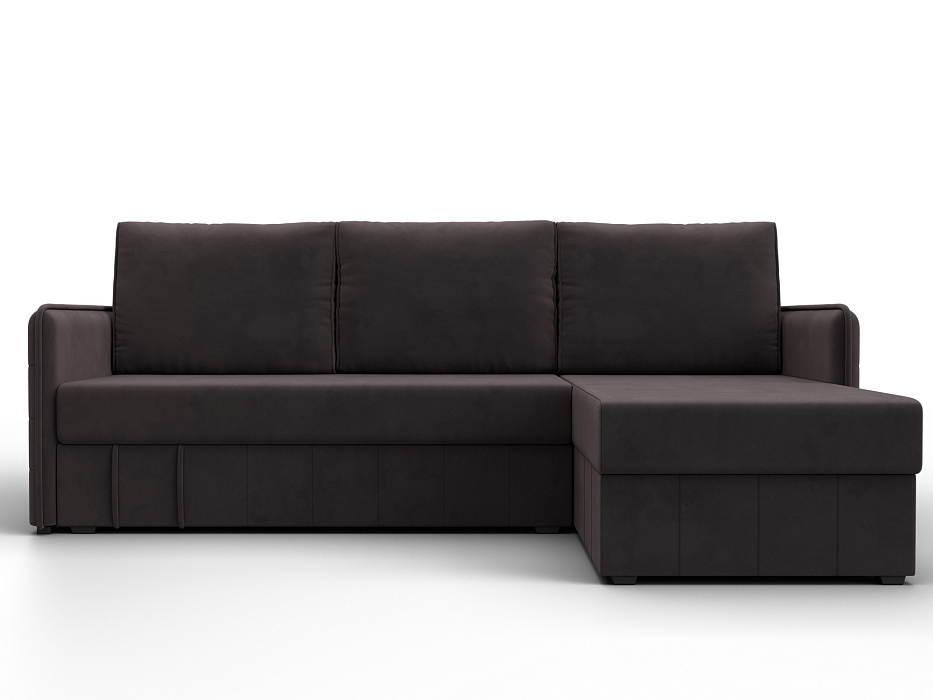 Диван угловой Слим угол универсальный (коричневый)