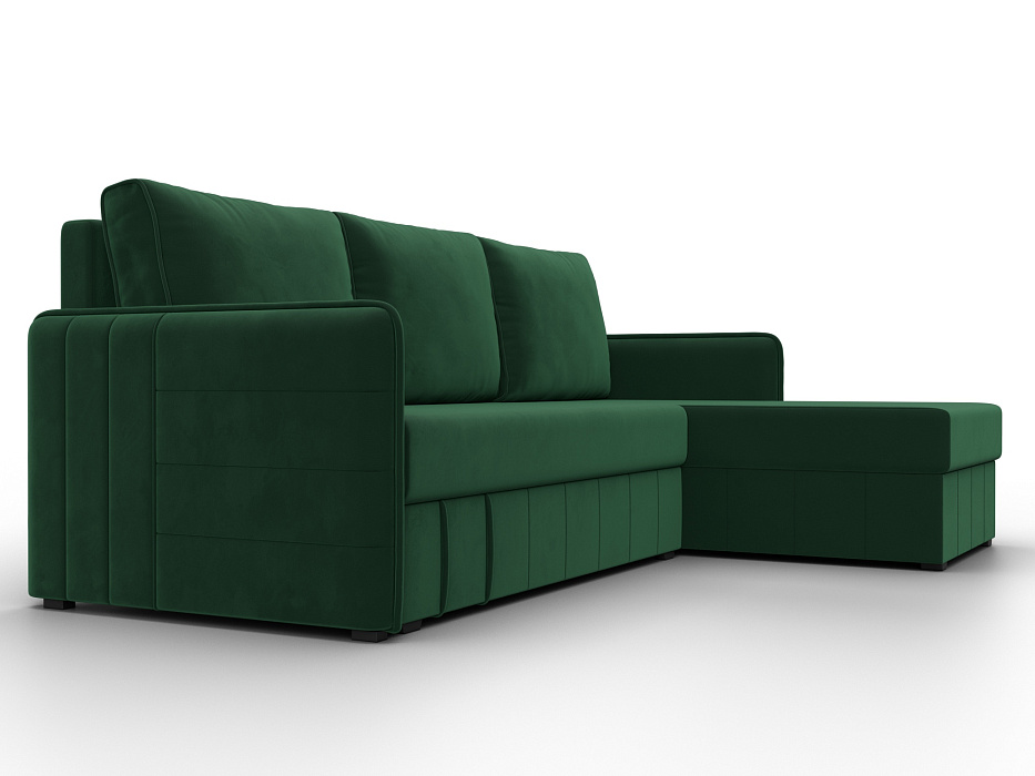 Диван угловой Слим угол универсальный (зеленый)