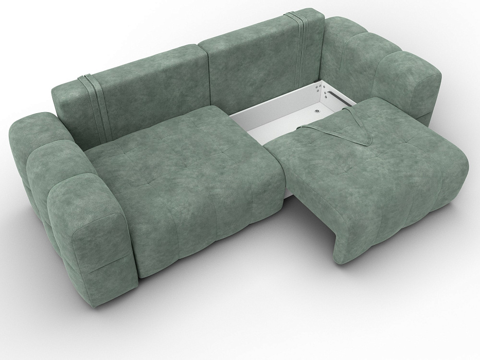 Диван прямой Лига-110 НПБ (brut 08 зеленый)