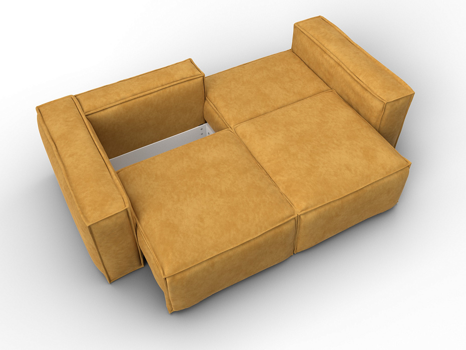 Диван прямой Лига-081 НПБ (brut 10 желтый)