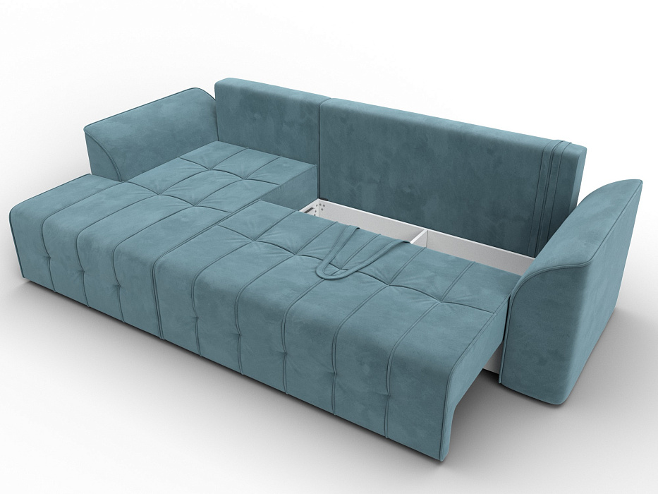 Диван угловой Лига-113 угол левый (seven 113 бирюзовый)