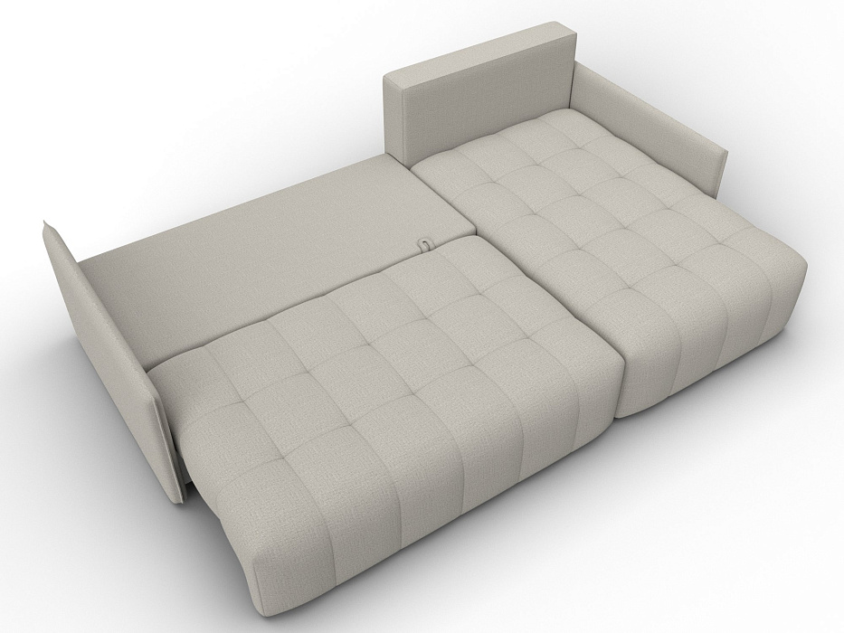 Диван угловой Лига-054 НПБ угол универсальный (амур 02 бежевый)