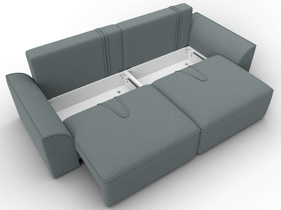 Диван прямой Лига-048 НПБ (амур 07 серый)