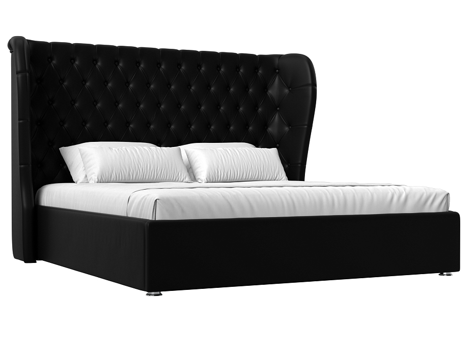 Интерьерная кровать Далия 160 (черный цвет)