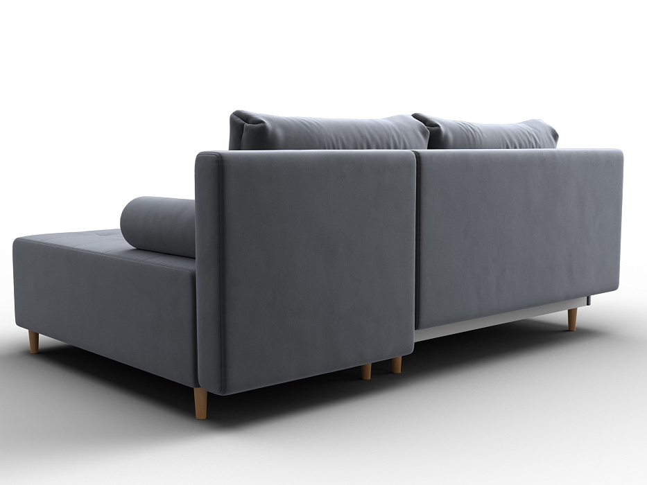 Диван угловой Лига-102 угол универсальный (seven 17 серый)