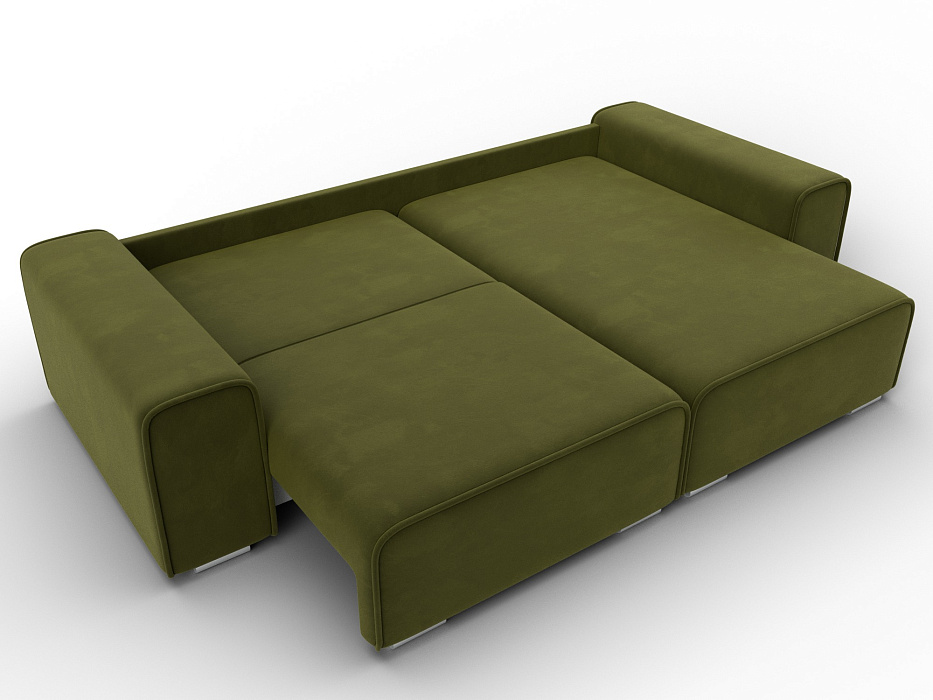 Диван угловой Лига-029 (зеленый)