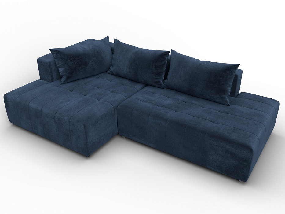 Диван угловой Лига-103 НПБ угол левый (tower 13 синий)