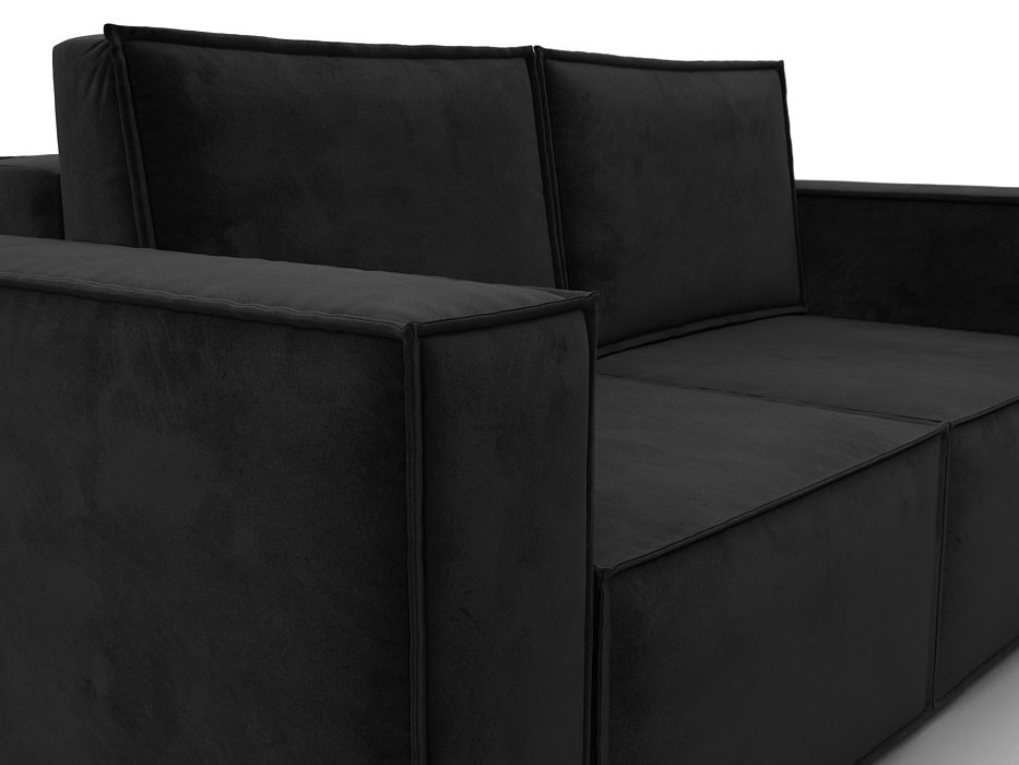 Диван прямой Куба мини (черный)